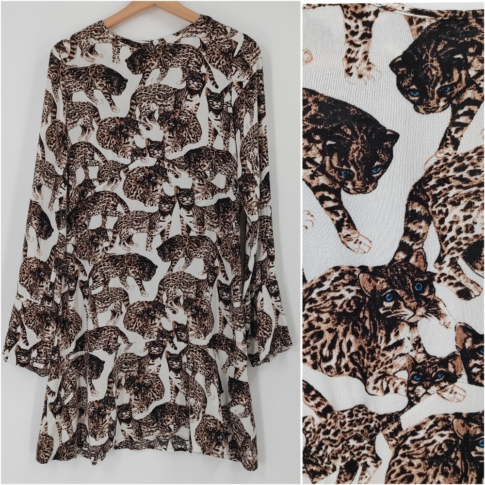 H&M Savannah Cat Print Dress